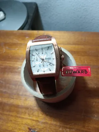 Reloj Duward Acero Rosado y Marrón