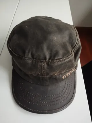 Gorra Stetson Talla M Militar Marrón