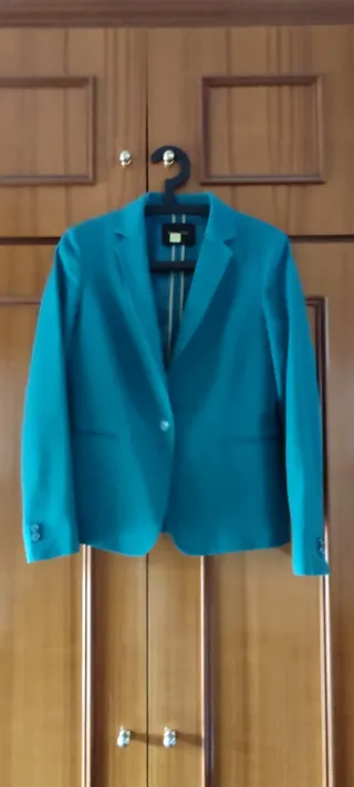 Blazer Massimo Dutti Teal Talla M