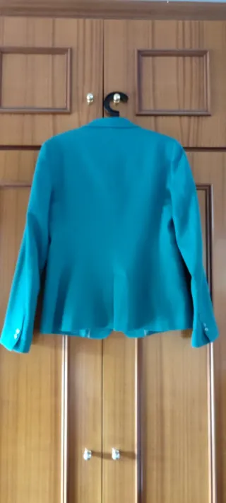 Blazer Massimo Dutti Teal Talla M