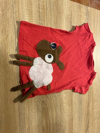 Camiseta artesanal oveja 4 años