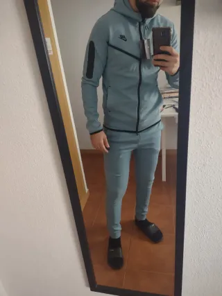 Chándal Nike Tech Gris Azulado