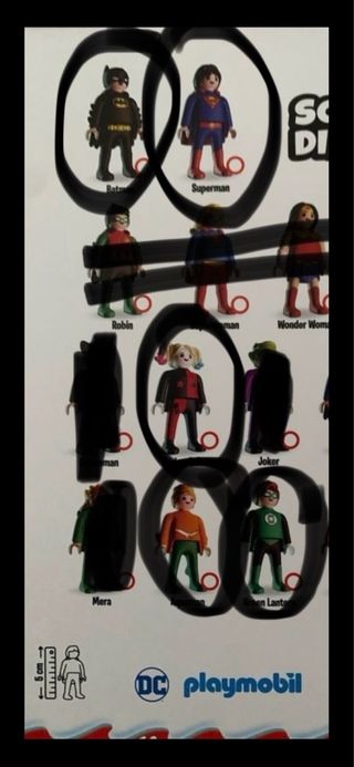 5 Playmobil DC Comics kinder Colorines