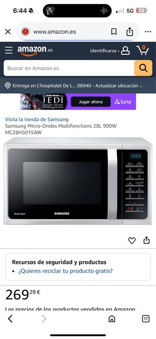 Microondas Samsung Smart Oven