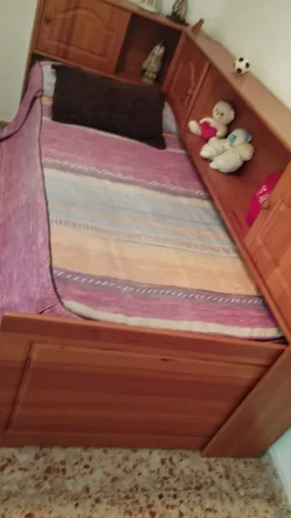 Cama nido individual con armario