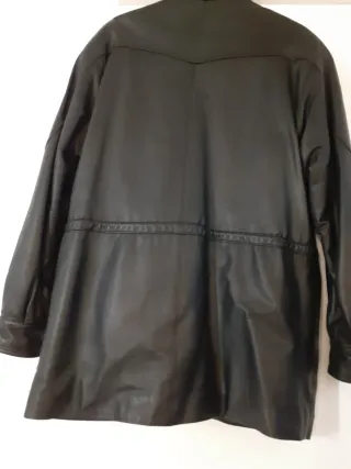 Chaquetón Piel Napa Hombre Marrón Talla L