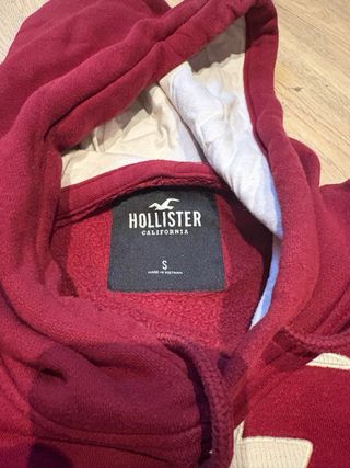 Sudadera Hollister chico roja Talla L