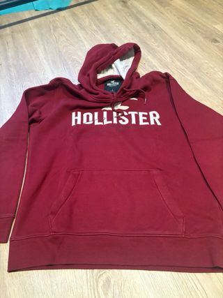 Sudadera Hollister chico roja Talla L