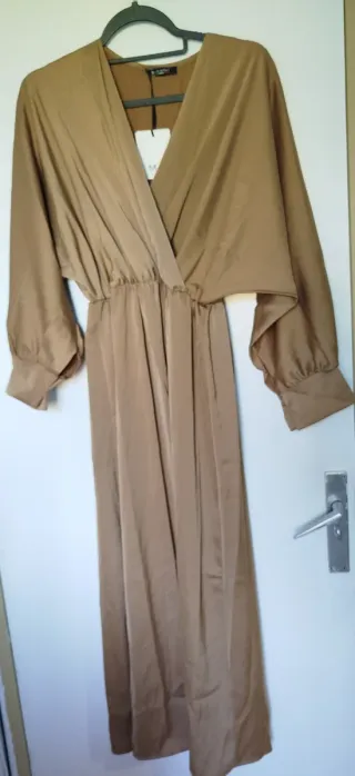 Vestido dorado MADE IN ITALY talla unica