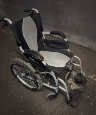 Silla ruedas plegable
