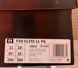 Botas Fútbol Adidas F50 Elite LL FG T45 1/3
