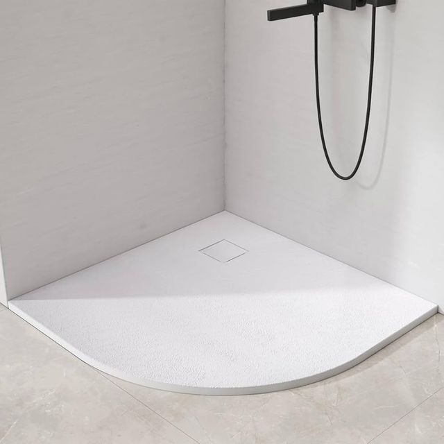 Plato ducha 80x80 resina antideslizante blanco