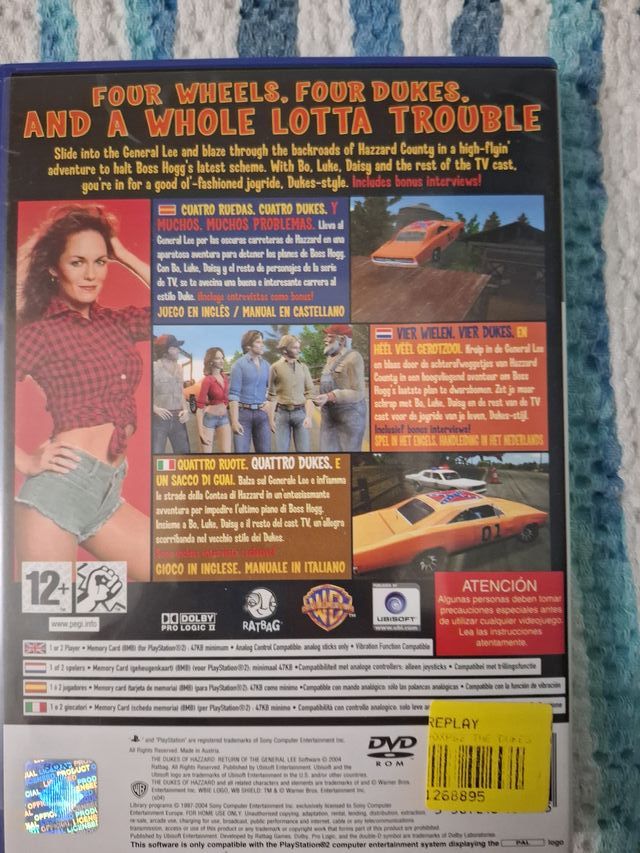 The Dukes of Hazzard PS2 boxato completo raro