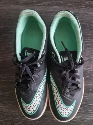 Botas Fútbol Nike Hypervenom Pro TF Negras/Verdes