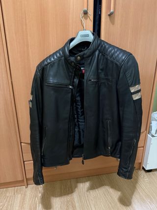 Cazadora de cuero para moto Lem talla L
