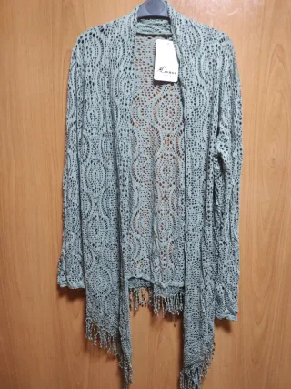 Chaqueta Rejilla Verde Talla Única