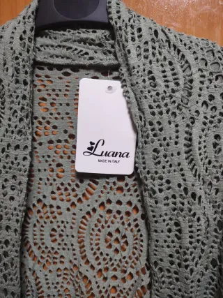 Chaqueta Rejilla Verde Talla Única