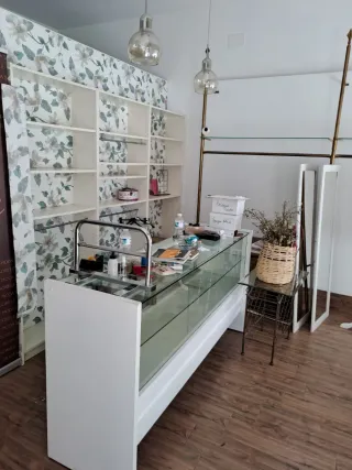Mostrador cristal 2 puertas correderas