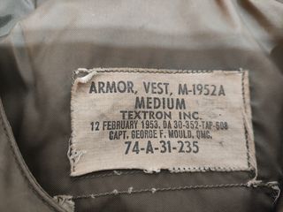Chaleco antifragmentos M1952A