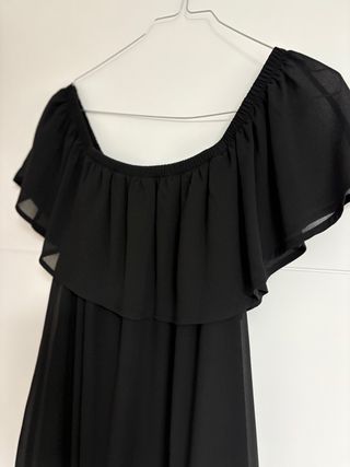 Vestido negro palabra de honor
