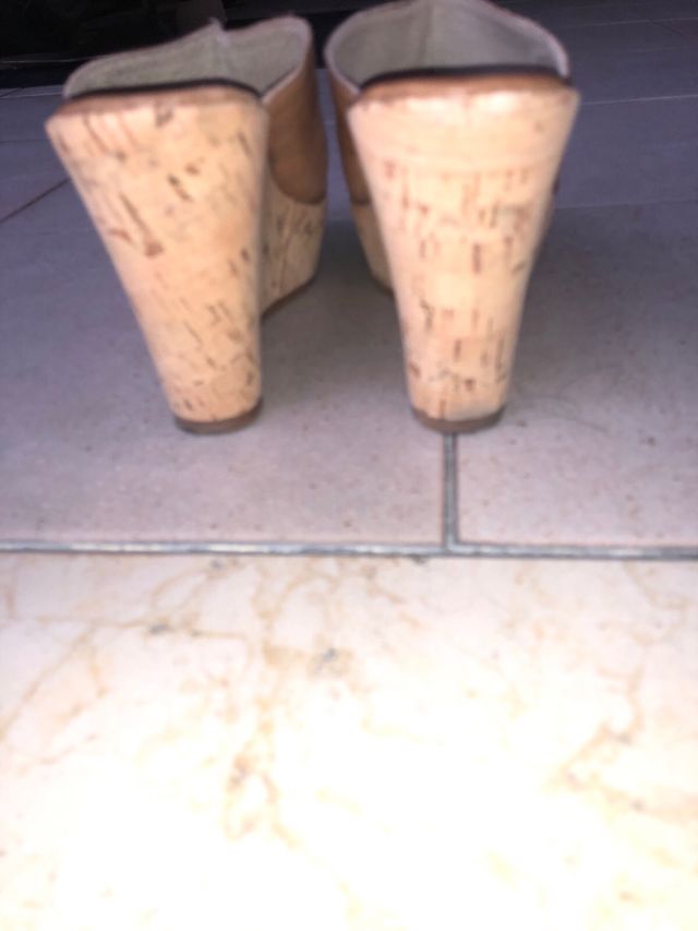 Sabot donna beige/marrone