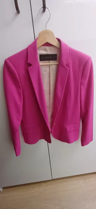 Chaqueta Zara Mujer Rosa Talla S