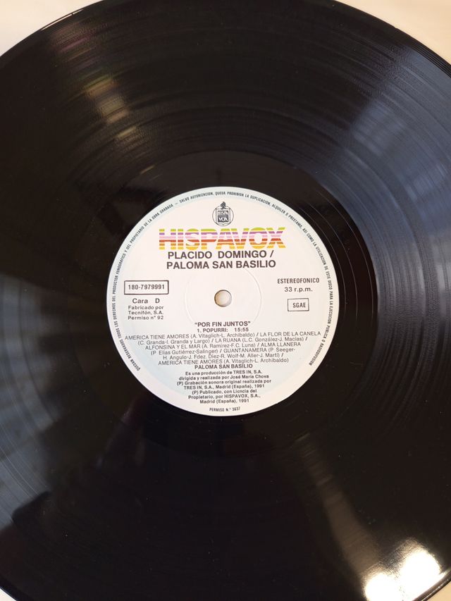 Plácido Domingo y Paloma San Basilio 2 LP