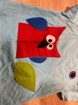 Camiseta artesanal infantil 2 años