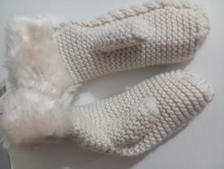 Guantes de lana con pelo