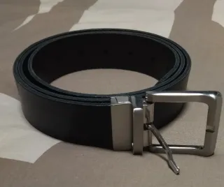 Cinturón de cuero negro 120