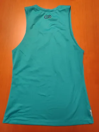 Camiseta tirantes Kalenji verde azulado