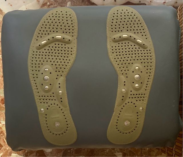 Cojín vibración plantilla con puntos de acupunt