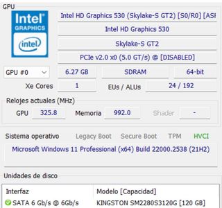 Ordenador Intel i5-6600 16GB RAM HDD 1Tb