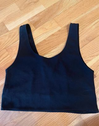Top Stradivarius Negro Talla S