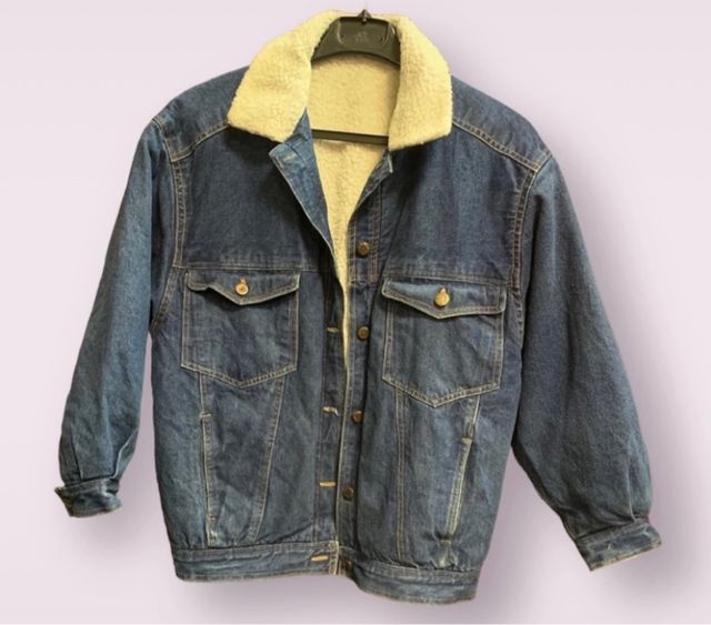 Cazadora vaquera vintage unisex forrada