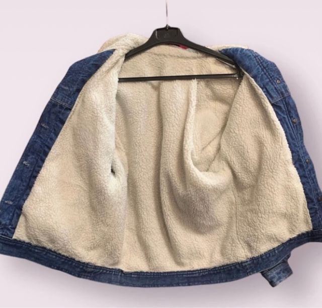 Cazadora vaquera vintage unisex forrada
