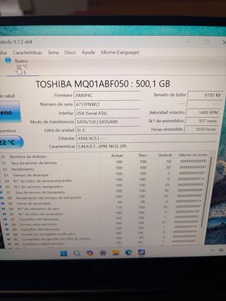 Disco Duro 500GB 2,5" Slim para portatil PS3 PS4 