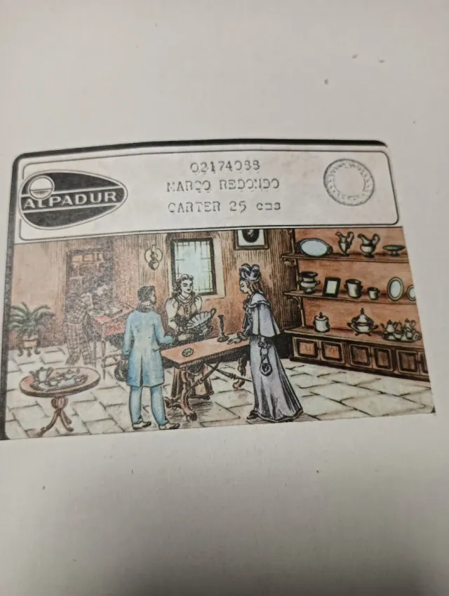 Marco de fotos plateado con borde trenzado, 2