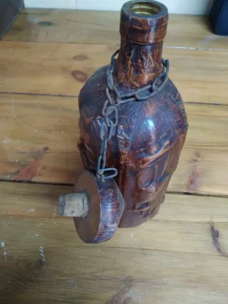 Botella Decorativa Don Quijote Madera