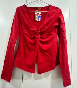 Camiseta Bershka Roja Talla M