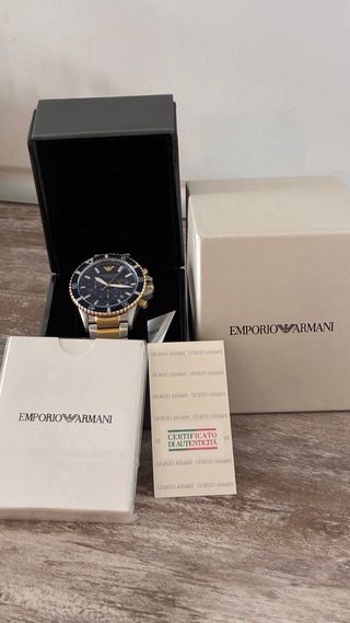 Reloj Emporio Armani Azul y Dorado