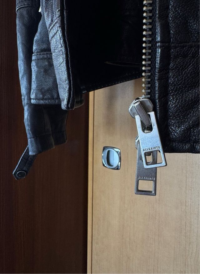 Chaqueta o cazadora de Piel All Saints Negra