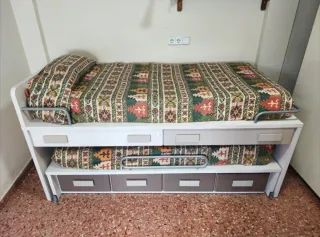 Cama nido con cajones y escritorio