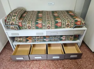 Cama nido con cajones y escritorio