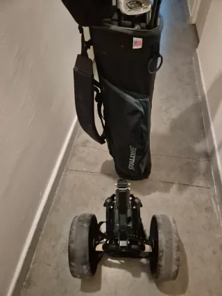 Juego de palos de golf Spalding con carrito