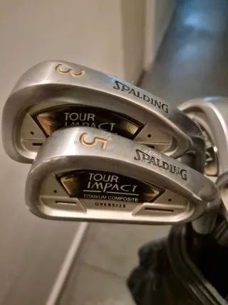 Juego de palos de golf Spalding con carrito