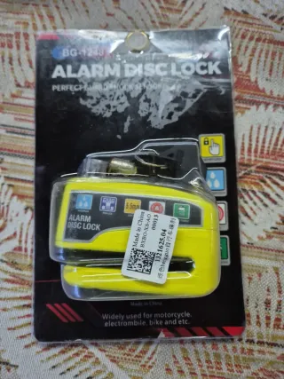 Candado Disco Alarma Moto/Bici BG-1243