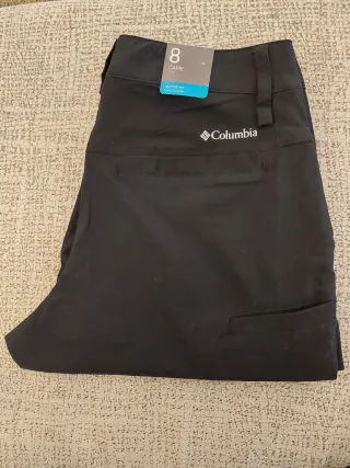 Nuevo! Pantalón Columbia Capri Talla 40 Negro
