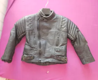 Chaqueta Moto Infantil Negra