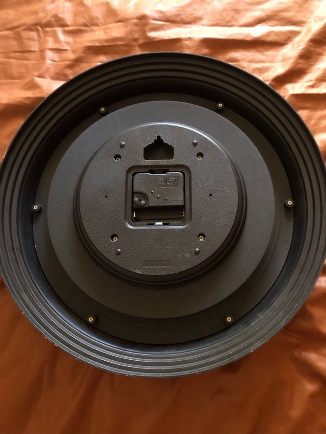 Reloj de Pared Vintage Dorado y Marrón